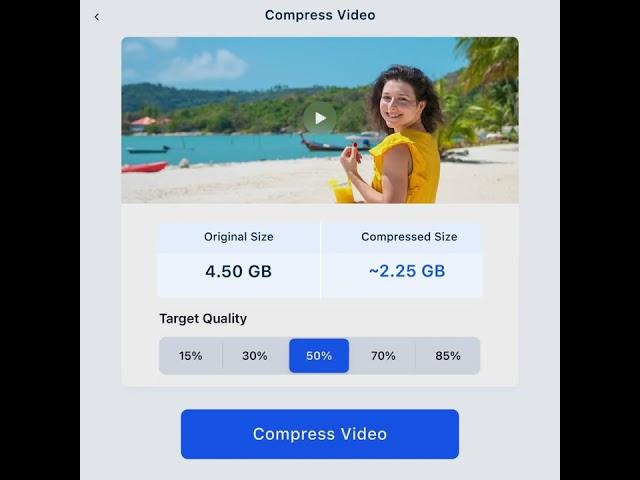 Compress Large Videos on Your iPhone for Free