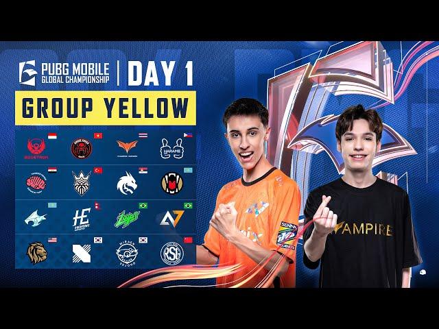 [EN] 2024 PMGC League | Group Yellow Day 1 | PUBG MOBILE Global Championship