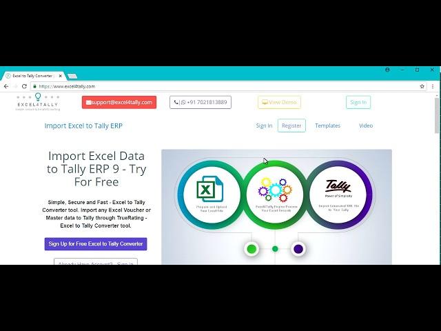 Excel to Tally Import Bank Statement Excel to Tally Using Excel4Tally.com - Try Free