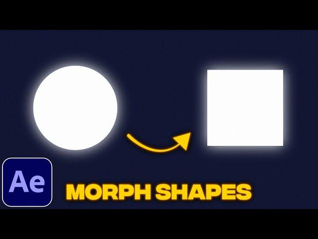 Shape Morph Tutorial in After Effects | Morphing Shapes