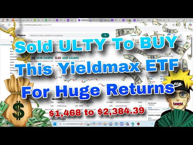 SOLD THIS Yieldmax ETF to BUY Another ETF To Achieve Best Possible Yieldmax TOTAL Returns