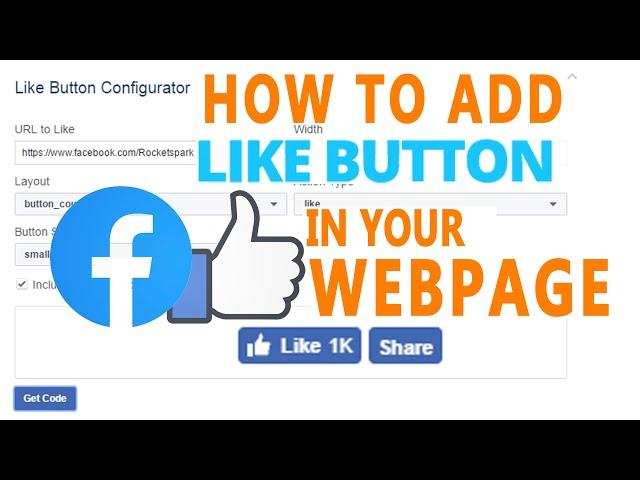 How to Add facebook Like button in your Webpage?