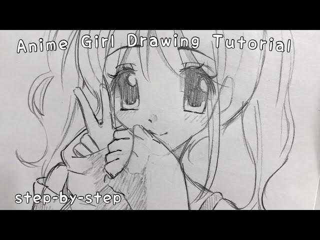 How to draw: Anime Girl | drawing tutorial | Easy Step by Step