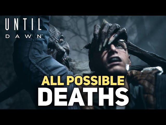 All Possible Character Deaths and Secret Deaths - Until Dawn Remake