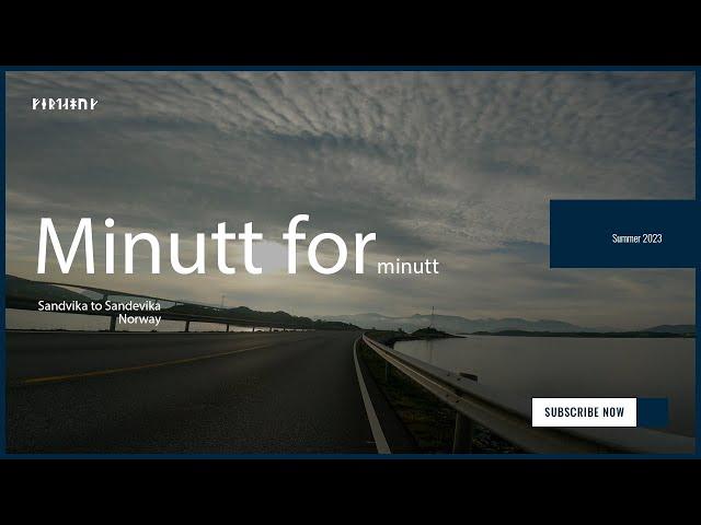 Minutt for Minutt - Biking from Sandvika to Sandevika - Norway - 4K