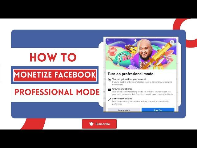 How to MONETIZE Facebook Profile with the New Professional Mode