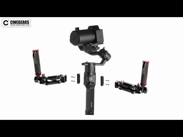 Double Handed Handheld Stabilizer With Spring Shock Absorber