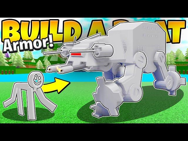 I Built CUSTOM BATTLE ARMOR In Build a Boat! *KILL ANYTHING*