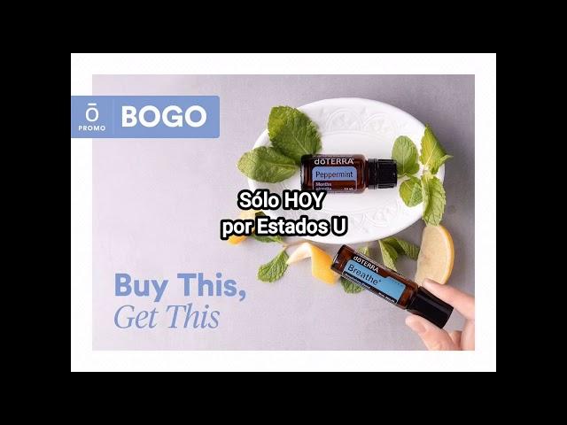 BOGO DoTERRA DE HOY POR ESTADOS UNIDOS, compras el aceite de MENTA y regalan Roll on  BREATHE