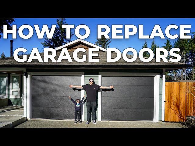 How To SAFELY Replace Garage Doors #Duralift #homeimprovement #curbappeal