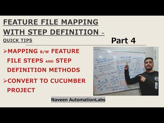 #4 - Cucumber Feature File mapping with Step Definition - Important Tips