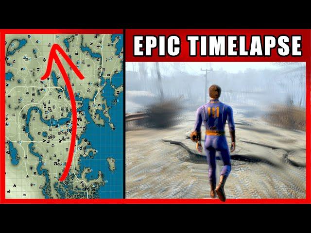 Walk Across the Map Timelapse | Fallout 4