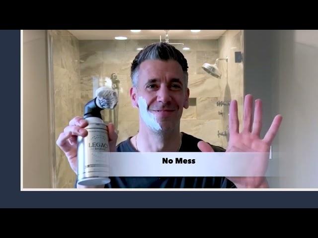 Legacy Shave Ultimate Shave Set of 2 Shave Brushes & Shaving Cream on QVC