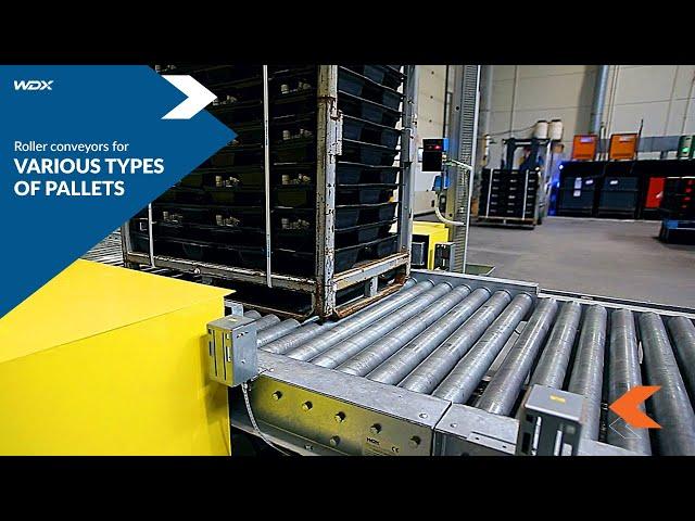 Roller Conveyors for Various Types of Pallets | WDX