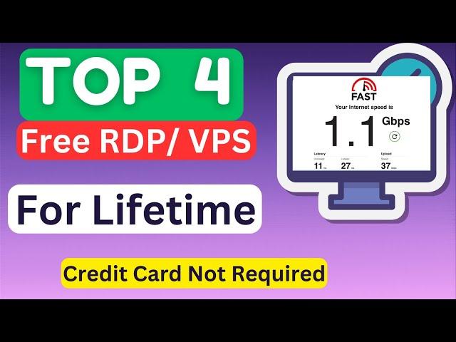 BEST 4 RDP | How to Get FREE RDP 2024 | Create Free Virtual PC | Create Free Virtual Private Server