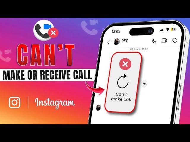 How to Fix Can't Make or Receive Audio or Video Call on Instagram on iPhone | Can't Video Call