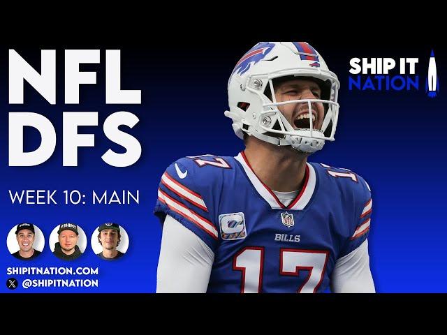 NFL Week 10 Main Slate | November 10, 2024 | DraftKings & FanDuel DFS Picks, Plays and Process