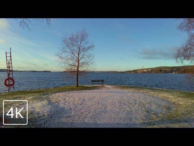 【4K】 Walking Along the Shores of Pyhäjärvi - Hatanpää Arboretum