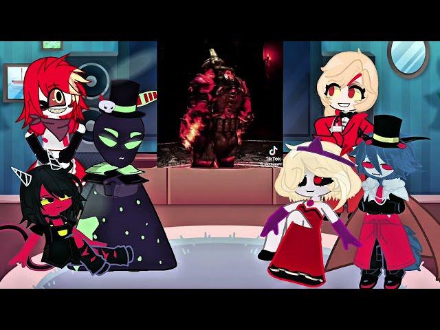 Hazbin Hotel Angels react to Doom Slayer | Lucifer | Gacha life 2 | Tiktoks