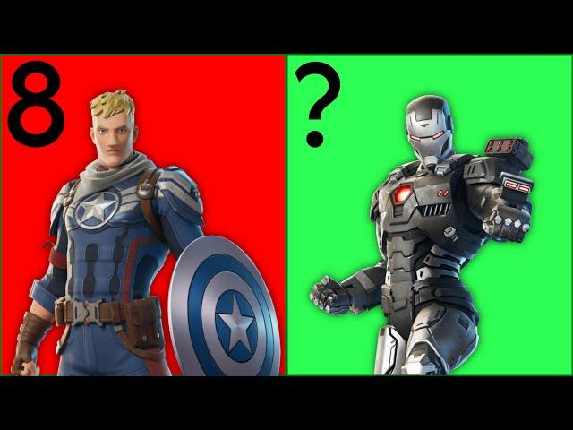 Ranking The Fortnite Marvel Battle Pass Skins From WORST To BEST (Chapter 5 Season 4)