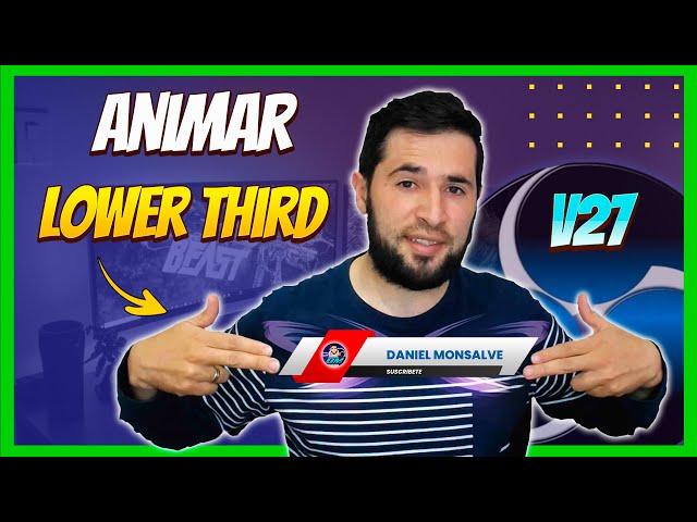 animar lower thirds en el nuevo obs 27 | como poner titulos animados con obs v27