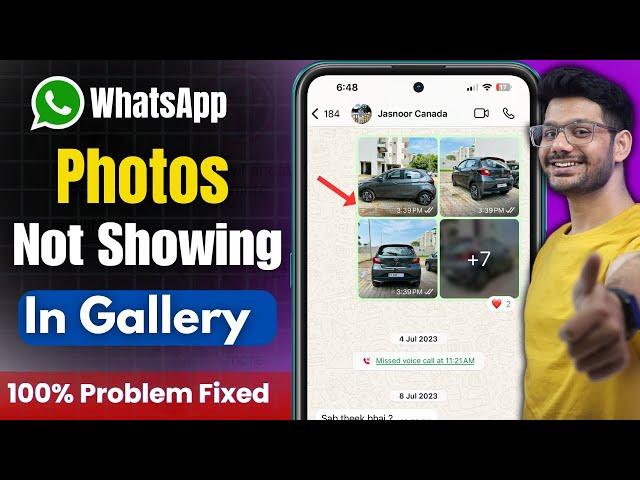 whatsapp ke photos gallery me kaise laye | whatsapp media not showing in gallery  2024