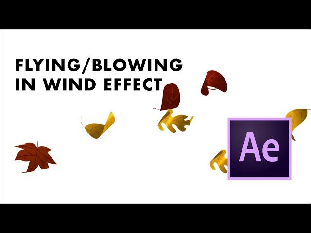 Blowing/Flying in wind effect with CC Cylinder - After Effects