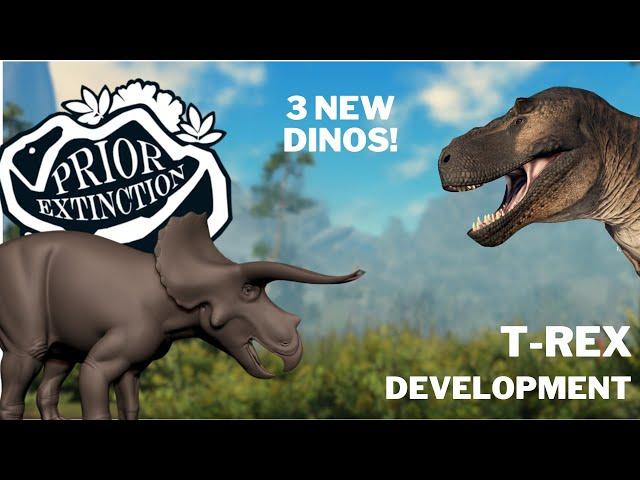 Prior Extinction updates on T-rex and 3 new dinosaurs? Roblox