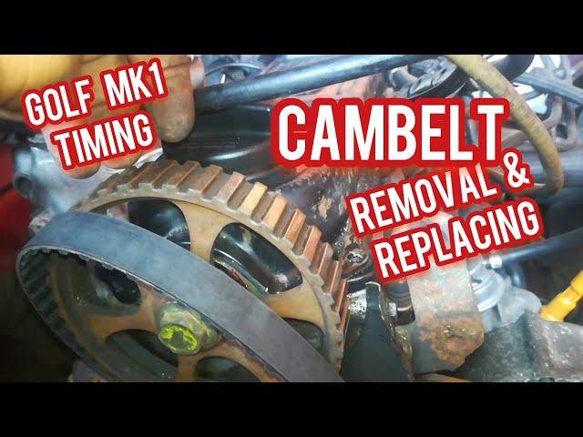 GOLF Mk1.CAMBELT CHANGE: SET TIMING, REMOVING & REPLACING.#golfmk1 #vwgolf  #golfmk2 #vwcaddy #vwfox