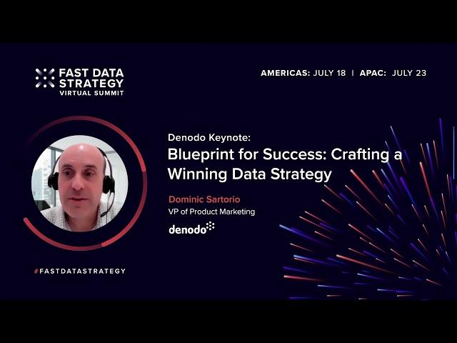 Denodo Keynote with Dominic Sartorio: Blueprint for Success - Crafting a Winning Data Strategy