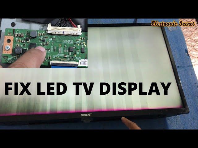 HOW TO FIX LED TV DISPLAY PROBLEM || TCON VOLTAGES DETAIL