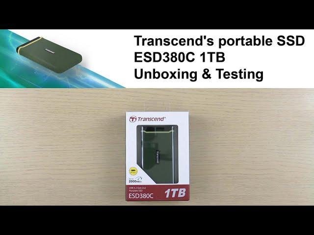 Transcend ESD380C 1TB Unboxing and testing