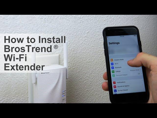 BrosTrend AC1200 WiFi Range Extender Setup Guide, Easily Extend Your Home WiFi