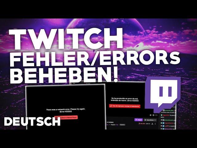 Twitch: FEHLER/ERRORs BEHEBEN! | Problemlösung | 1000, 2000, 3000, 4000,… | Deutsch | 2024