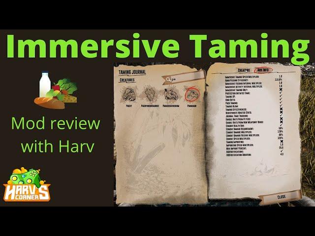 Immersive Taming Mod Review - Ark Survival Evolved