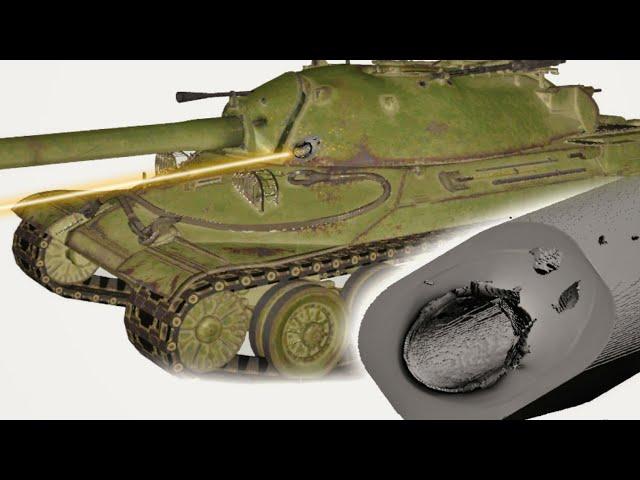 Conqueror vs IS-7 | APDS | Armor Penetration Simulation