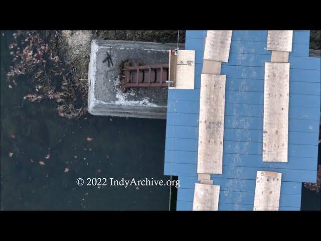 "Watching the fish" from Monon High Bridge - Bridge Repair Update - Delphi, Indiana - Raw Video