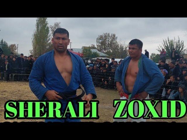 ZOXID POLVON SHERALI QASHQADARYO QAMASHIDA KATTA KURASH BÓLDI 4.11.2022