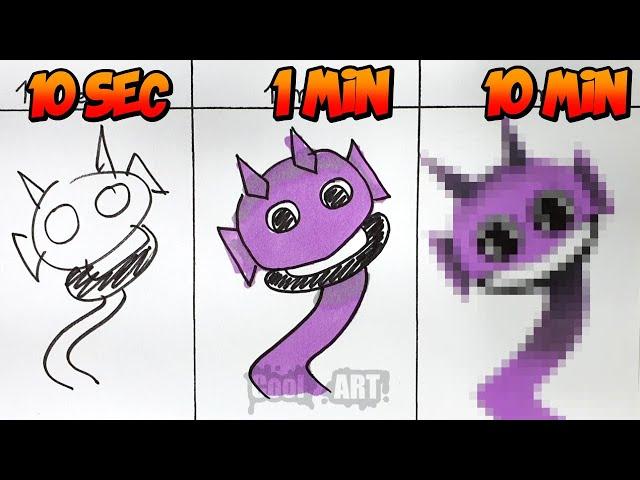 Draw Sprunki Durple phase 3 in 10 Minutes   Challenge