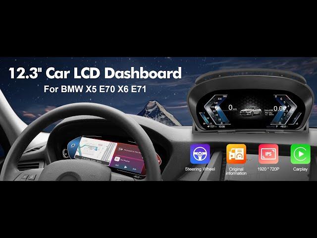 Upgrade your Car | 12.3‘’ BMW Car LCD Dashboard | Support Carplay