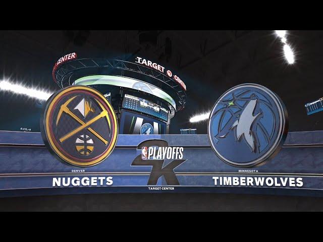 2023 NBA Playoffs Simulation Wolves VS Nuggets First Round Game 4 NBA 2K23 PS5