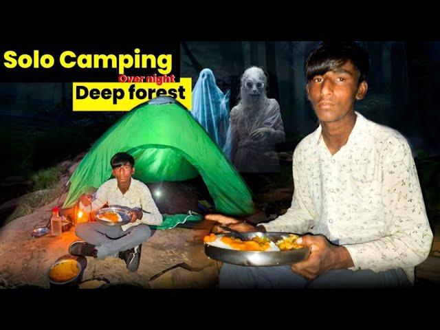 solo night camping in deep forest | jungle Camping video | camping videos