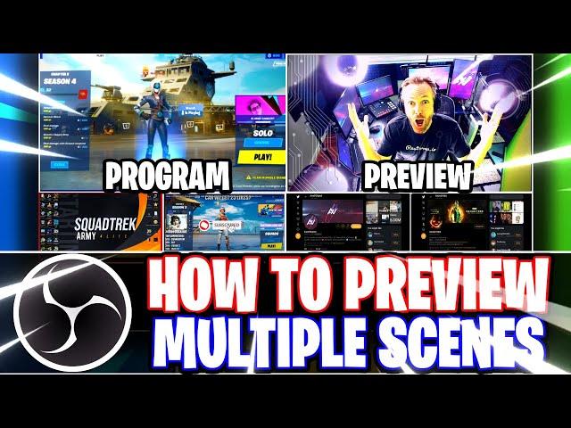 OBS Studio: How to Preview Multiple Scenes -- Windowed Projector (Scene) (OBS Studio Tutorial)