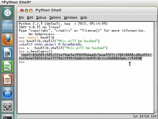 Python [hashlib] 05 SHA512 Hashing