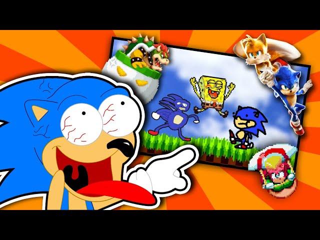 Funny Sonic Mania Mods! - Sunky, Movie Sonic, Sanic, Spongebob, & MORE!!!