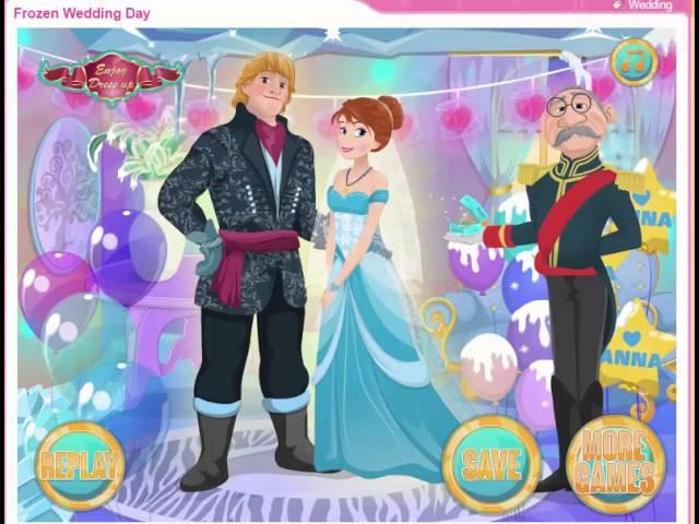 NEW Disney. Мультфильм для девочек. День свадьбы принцессы Анны Frozen Wedding Day