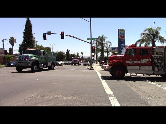 San Bernardino County State Hwy 18 Vegetation Fire Response