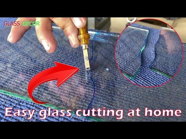 Easy glass cutting at home​​  - Easy to cut curved glass