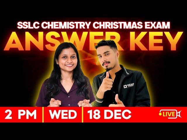 SSLC Chemistry Christmas Exam | Answer Key | Exam Winner SSLC