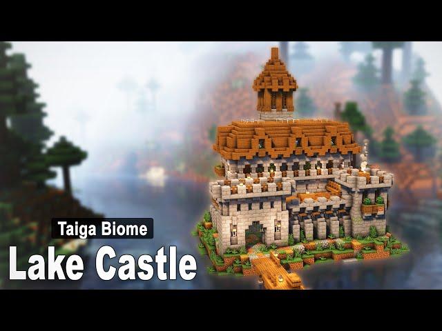 Minecraft: How to build a Medieval Lake Castle | Tutorial